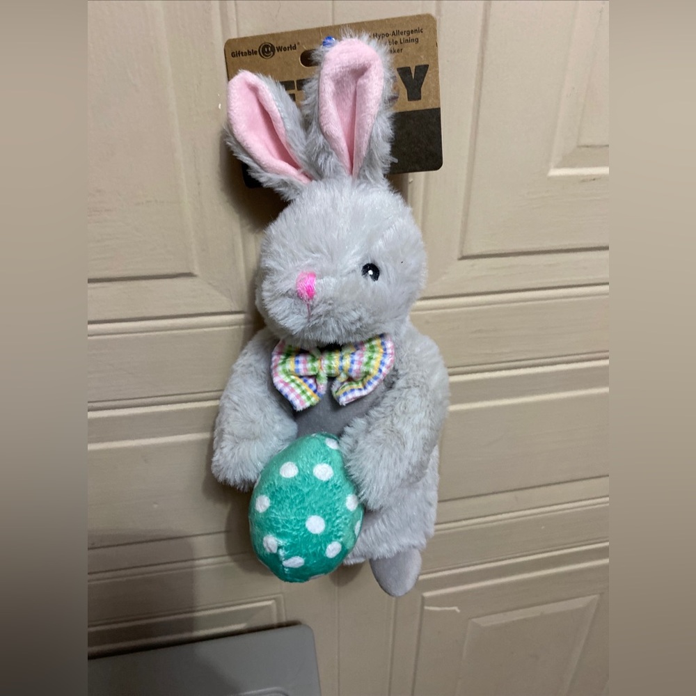 Giftable World Bunny Dog Toy With Squeaker.